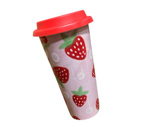 Natomas Strawberry Travel Mug