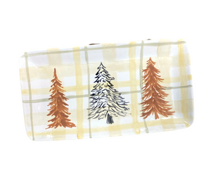 Natomas Pines And Plaid Platter