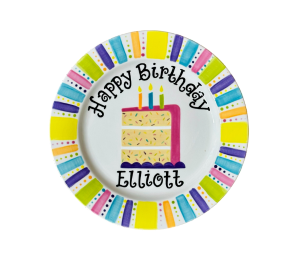 Natomas Birthday Cake Plate